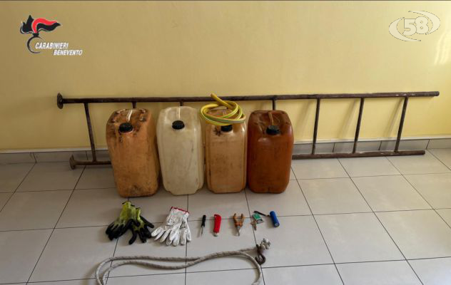 Ruba gasolio in un’azienda di San Salvatore Telesino: arrestato un giovane