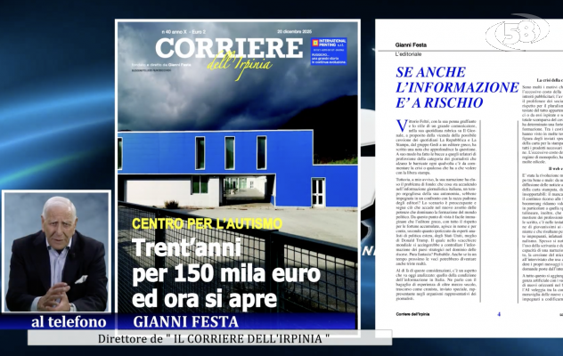 In edicola un nuovo numero de Il Corriere dell’Irpinia