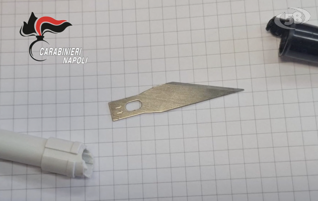 Paura in una scuola, 13enne in classe con una pericolosa penna taglierino. La Preside chiama i Carabinieri. Genitori e minorenne nei guai