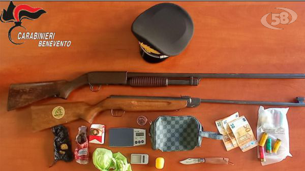Droga e armi, controlli dei Carabinieri: nei guai due ragazzi e un 60enne  