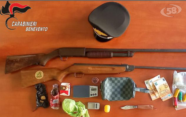 Droga e armi, controlli dei Carabinieri: nei guai due ragazzi e un 60enne  