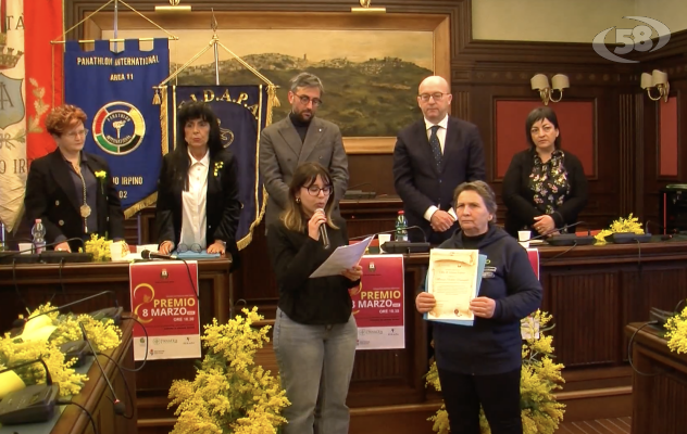 “8 marzo città di Ariano”, donne premiate a Palazzo di Città