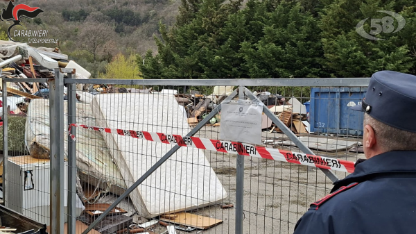 Sequestrata un'azienda per gestione illecita di rifiuti. Titolare denunciato da Carabinieri.