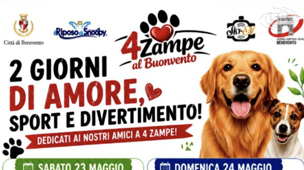 “4 Zampe", servizi gratuiti. Lodevole iniziativa dell'Asl di Benevento per la salute e la sicurezza dedicata ai nostri fedeli amici
