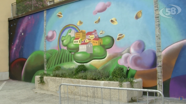 Savignano si racconta attraverso l'arte. Il nuovo murales firmato da Piccinini 