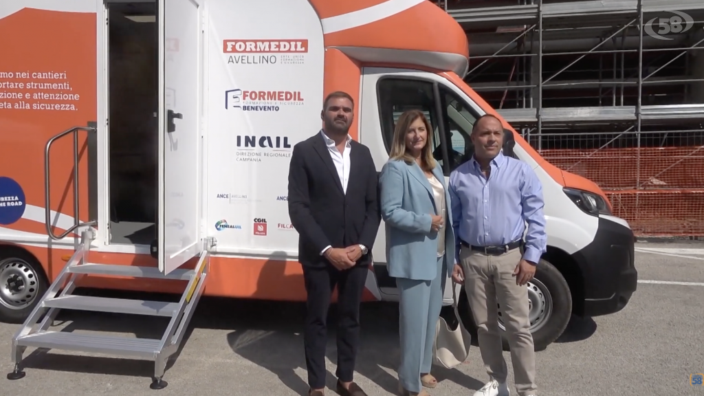 Sicurezza sul lavoro, un'aula-camper nei cantieri d'Irpini e Sannio