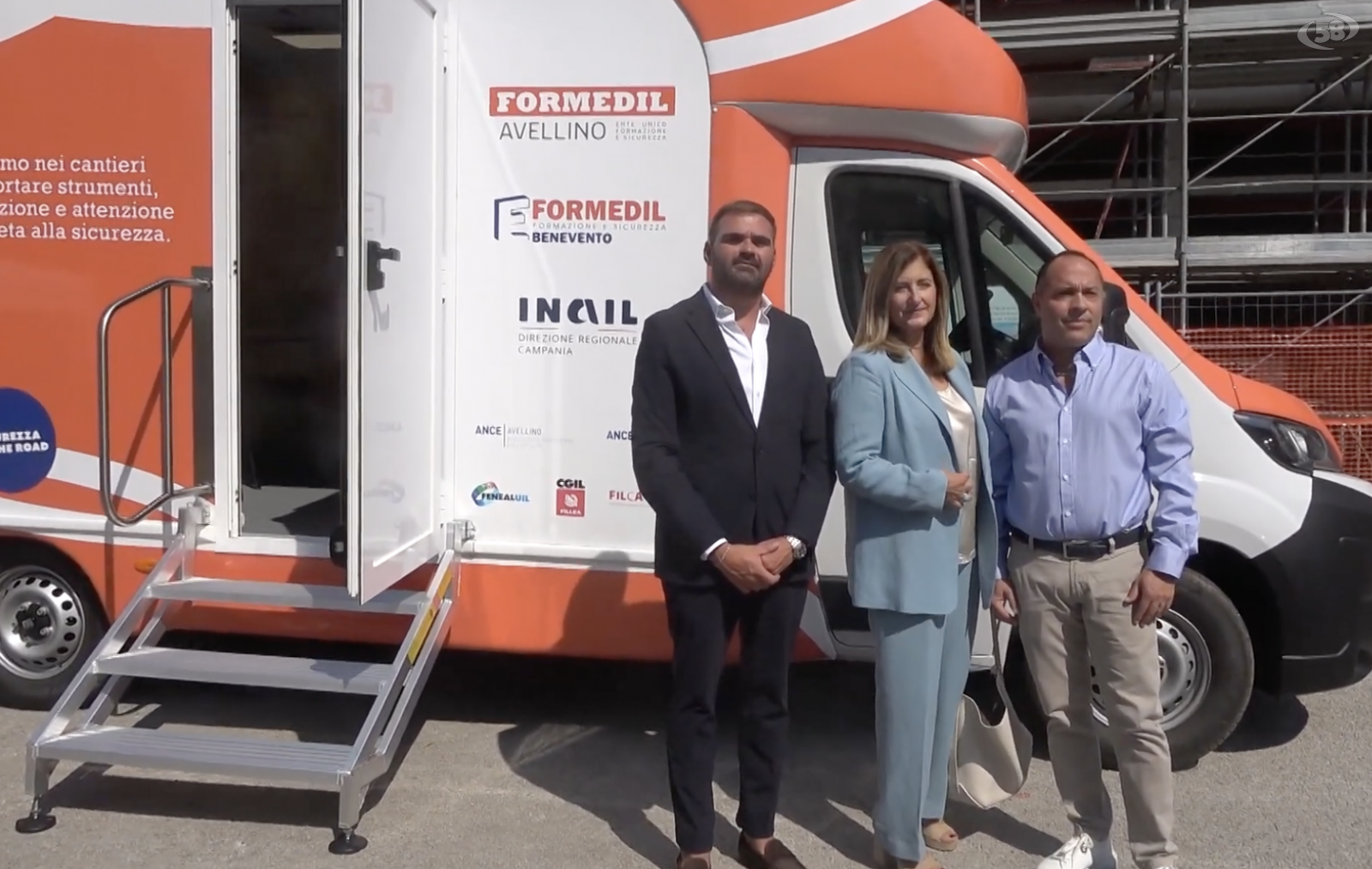 Sicurezza sul lavoro, un'aula-camper nei cantieri d'Irpini e Sannio