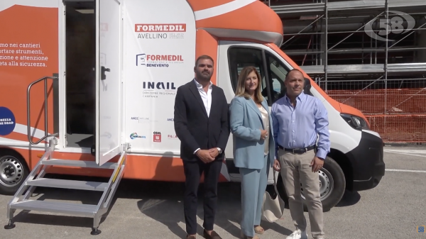 Sicurezza sul lavoro, un'aula-camper nei cantieri d'Irpinia e Sannio
