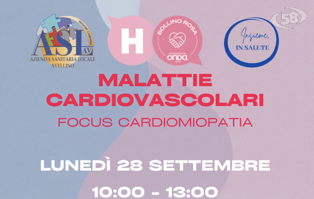 Giornata del cuore: lunedì 28 settembre visite ed esami gratuiti per le donne all’Ospedale di Ariano Irpino
