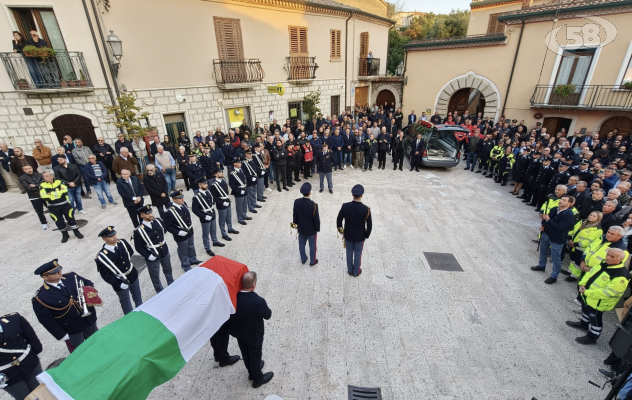 A Rocca San Felice l'ultimo saluto all'Ispettore Villani