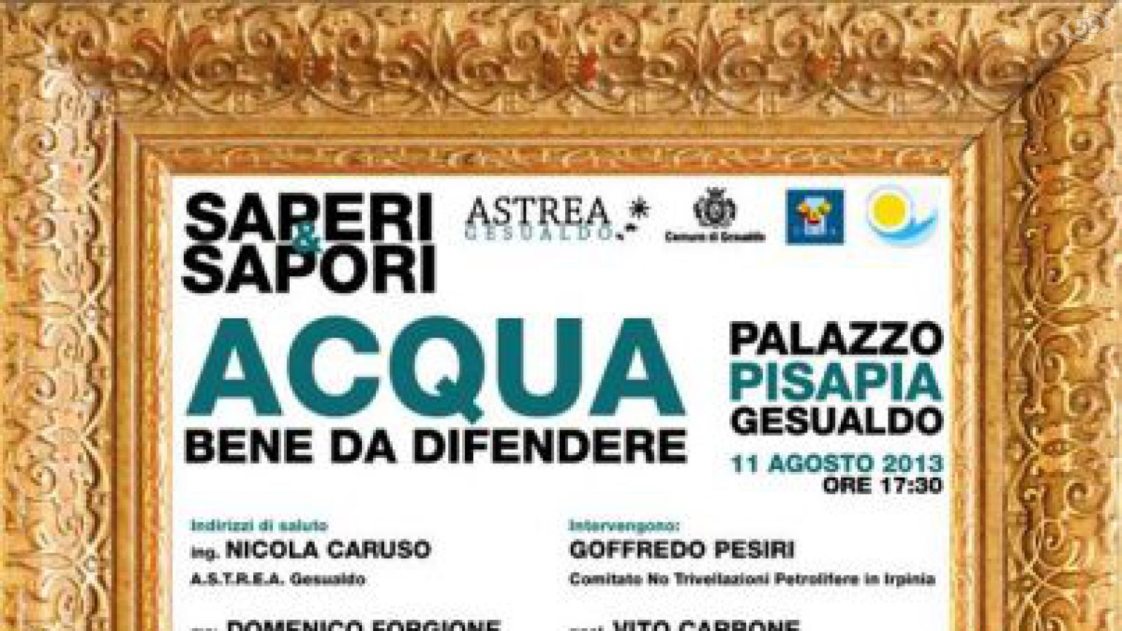 convegno acqua gesualdo