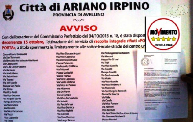 Ariano, parte la differenziata. Ma i 5 Stelle aspettano ancora un incontro