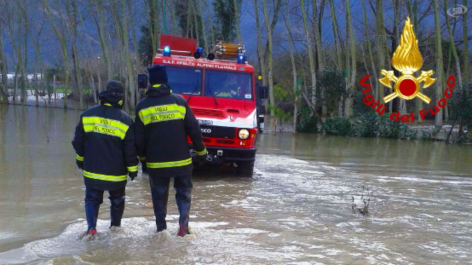 maltempo vigili del fuoco