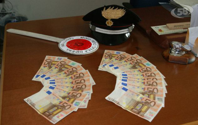 Banconote false, due salernitani beccati da Carabinieri