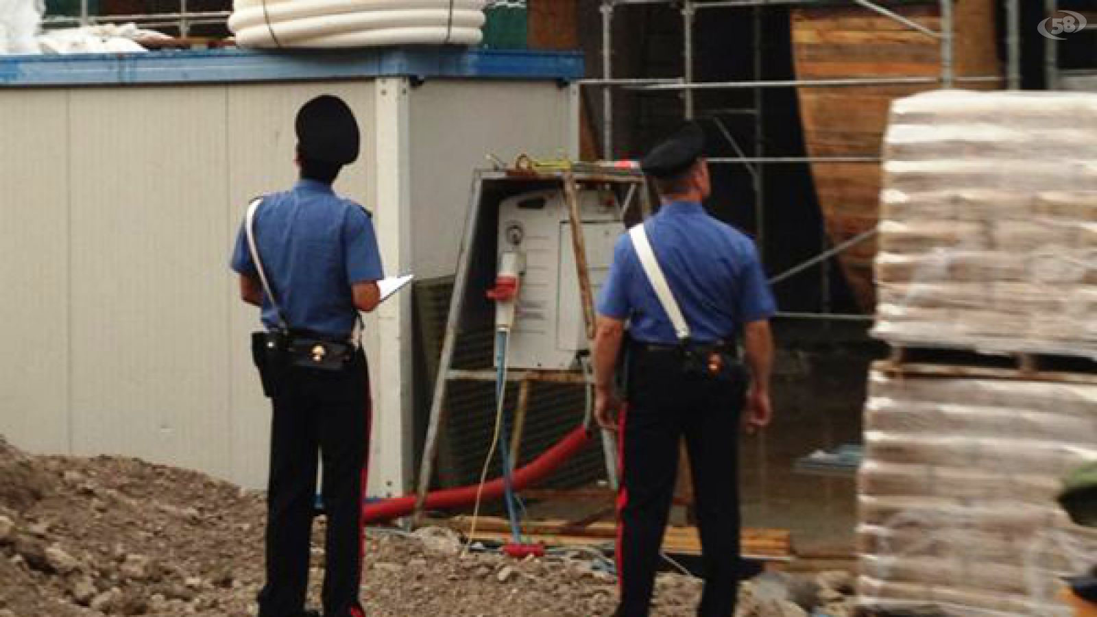 carabinieri controllo cantiere