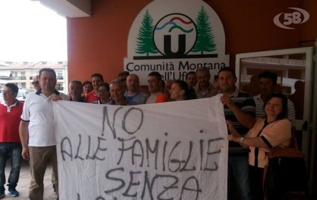 Ennesimo sit-in dei forestali dell'Ufita/VIDEO